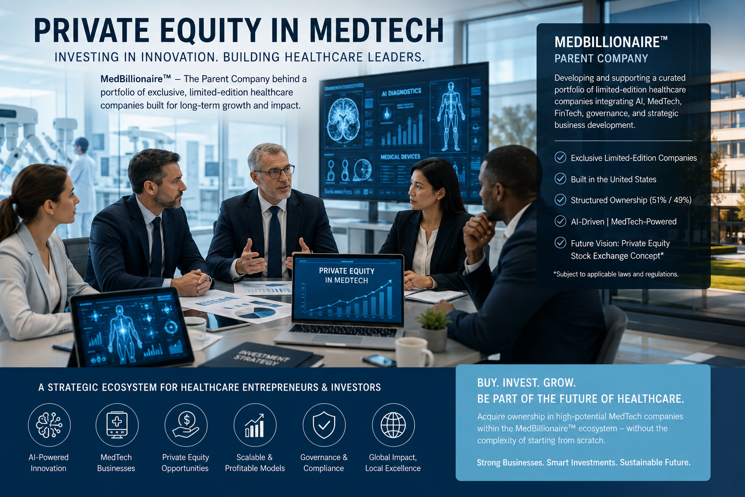 Private Equity in MedTech, How AI, Innovation, and Strategic Healthcare Enterprises Are Reshaping the Future Through MedBillionaire™